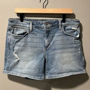 Joe's Jeans Light Blue Distressed Jean Shorts